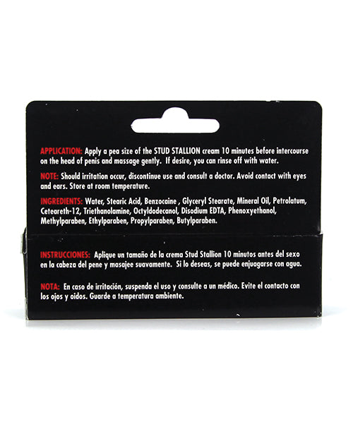Stud Stallion Prolong Cream for Men - .05 oz Tube – Nefarious By Design