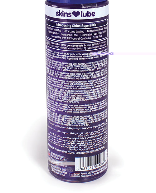 Skins Superslide Silicone Based Lubricant - 4.4 Oz