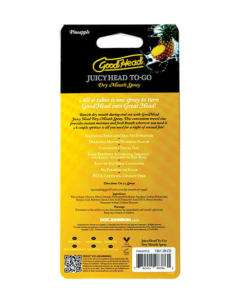 Goodhead Juicy Head Dry Mouth Spray To Go - .30 Oz