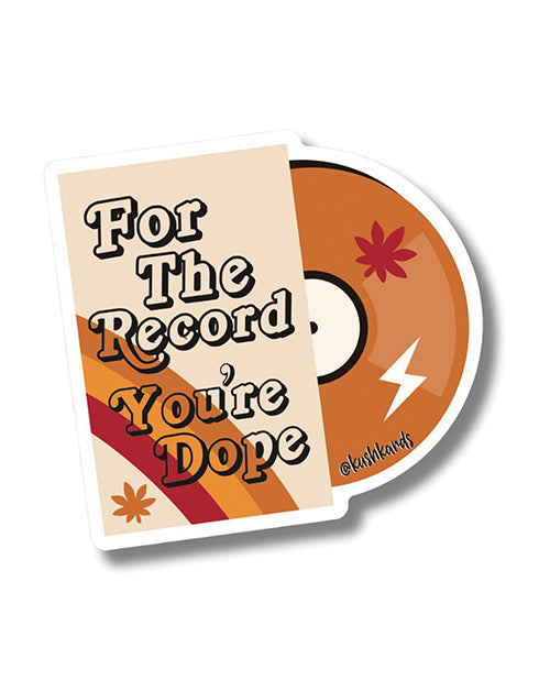 For the Record Sticker - Pack of 3 – Nefarious By Design