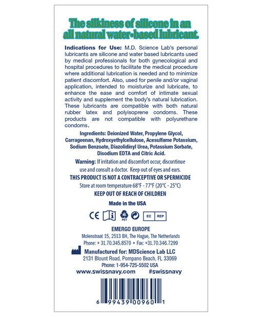 Swiss Navy All Natural Lubricant