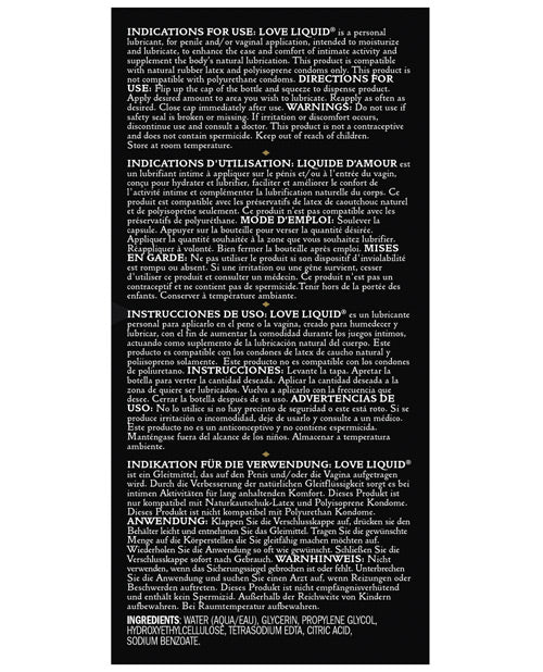 Kama Sutra Love Liquid Classic Water Based Lube - 3.4 Oz