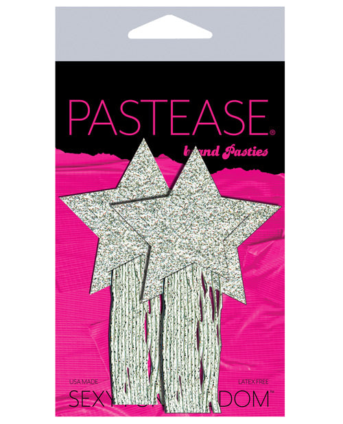 Pastease Tassle Glitter  Stars - Silver O-s