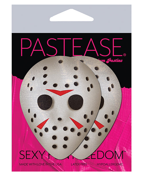 Pastease Premium Scary Halloween Hockey Mask  - White O-s