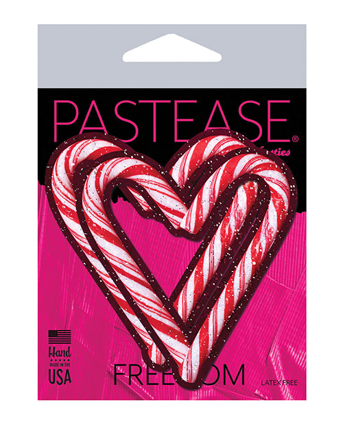 Pastease Premium Holiday Candy Cane Heart  - Red-white O-s