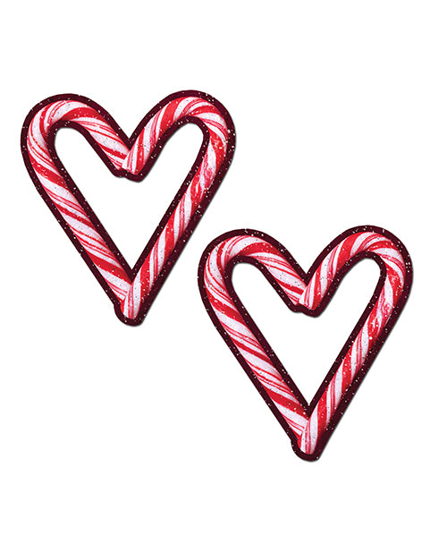 Pastease Premium Holiday Candy Cane Heart  - Red-white O-s