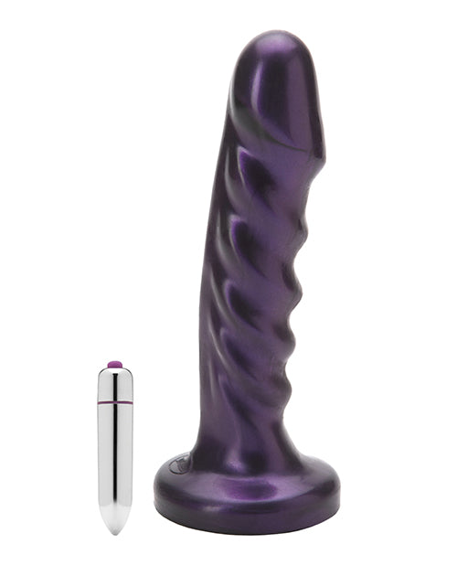 Tantus Echo Silicone Vibrating Dildo - Amethyst