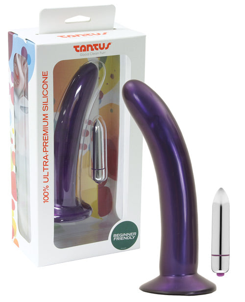 Tantus Leisure Silicone Vibrating Dildo - Amethyst