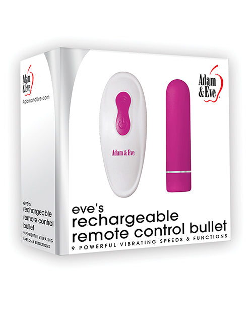 Adam & Eve Eve's Rechargeable Remote Control Bullet - Pink-white
