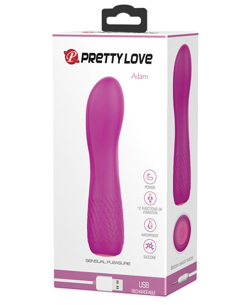 Pretty Love Adam Mini Vibe 12 Function - Fuchsia
