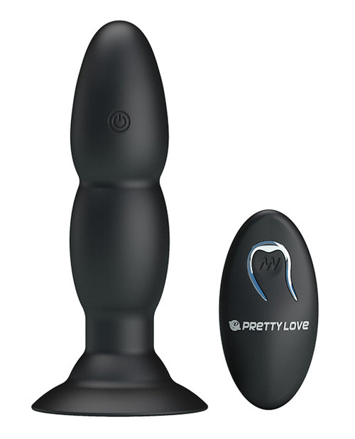 Pretty Love Remote Control Beaded Plug 4 Function - Black