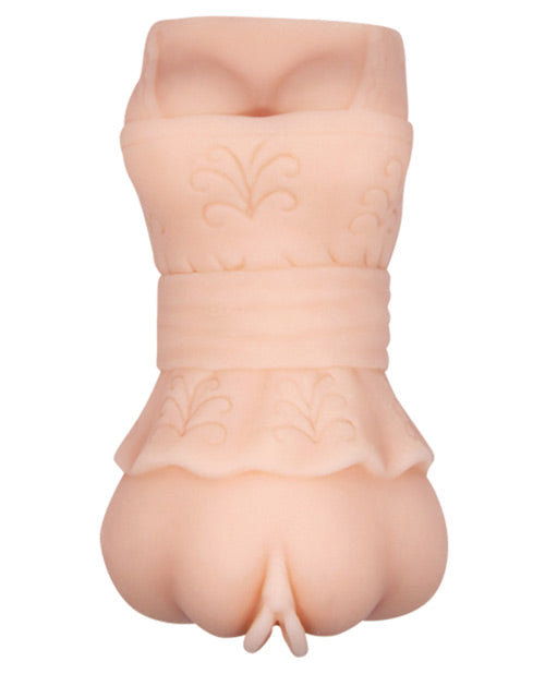 Crazy Bull No Lube Vagina Masturbator Sleeve W-skirt - Ivory
