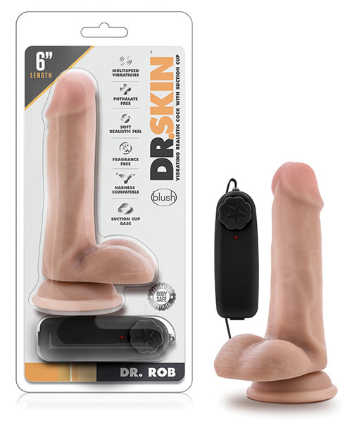 Blush Dr. Skin Dr. Rob 6 inch Cock W/suction Cup