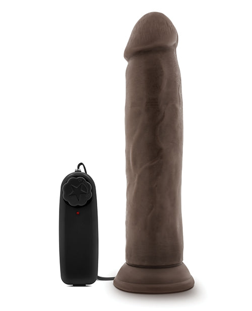 Blush Dr. Skin Dr. Throb 9.5" Cock W-suction Cup - Chocolate
