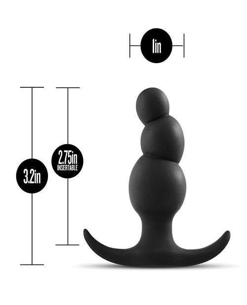 Blush Anal Adventures Stacked Plug - Black