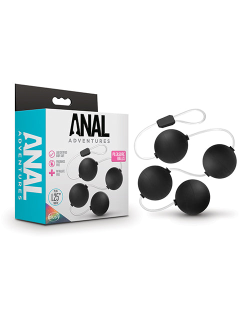 Blush Anal Adventures Pleasure Balls - Black