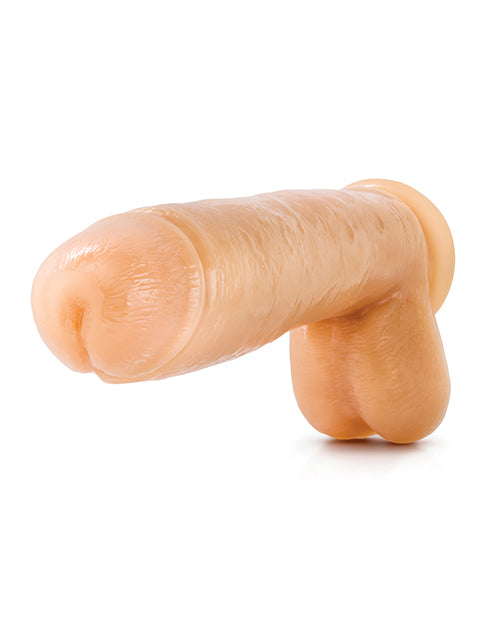 Blush Hung Rider Butch 11" Dildo W-suction Cup - Flesh