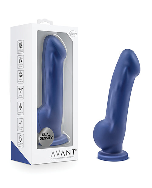 Blush Avant D8 Silicone Dildo - Ergo Indigo
