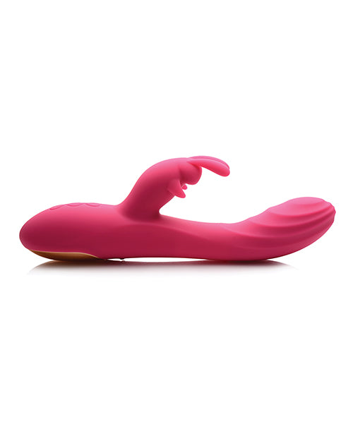 Curve Toys Power Bunnies Huggers 10x Silicone Rabbit Vibrator - Pink