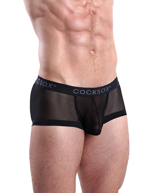 Cocksox Mesh Contour Pouch Trunk Shadow Black