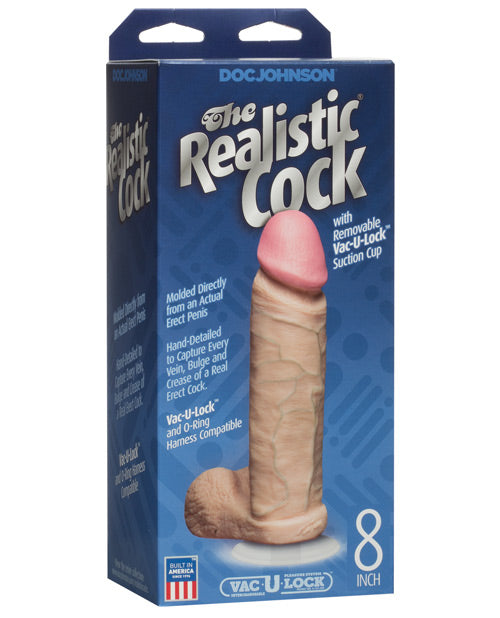 8 inch Realistic Cock W/balls
