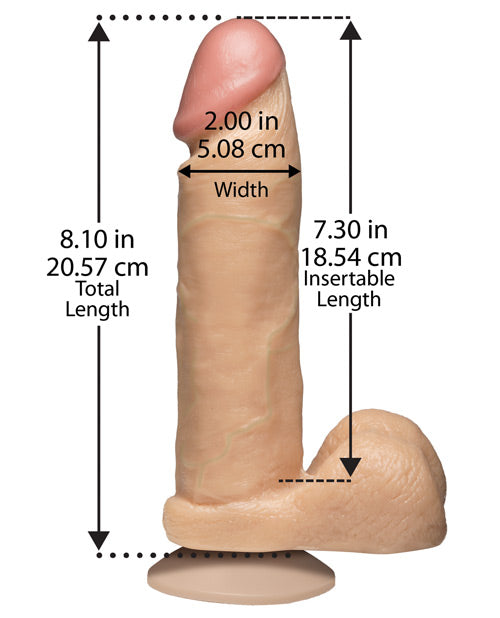 8 inch Realistic Cock W/balls