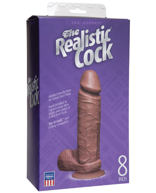 8 inch Realistic Cock W/balls