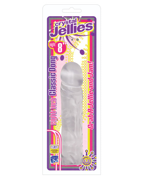 Crystal Jellies 8 inch Classic Dildo