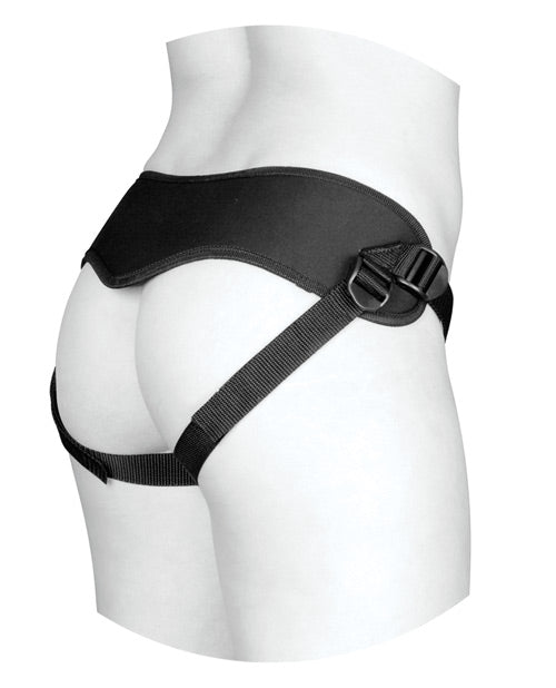 Vac-u-lock Supreme Harness W-vibrating Plug - Black