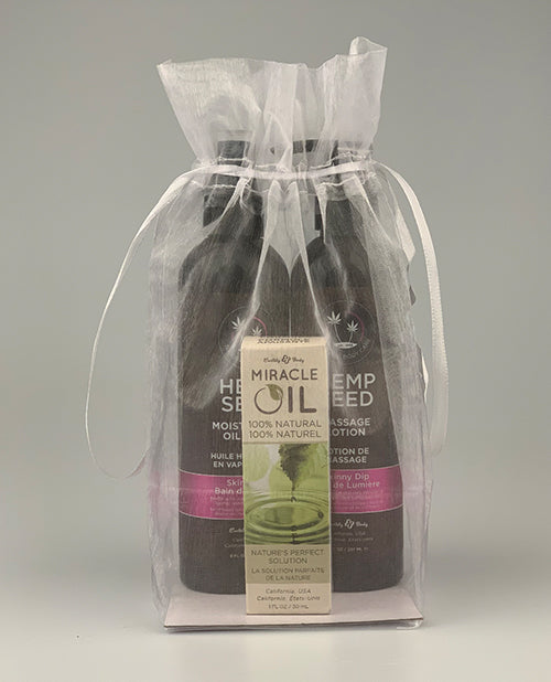 Earthly Body Bundle Buy Two Get One Free - Skinny Dip Oil Spray, Lotion & Miracle Oil