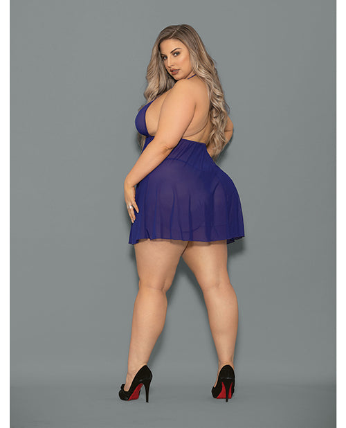 Euphoria Sheer Babydoll Midnight Purple