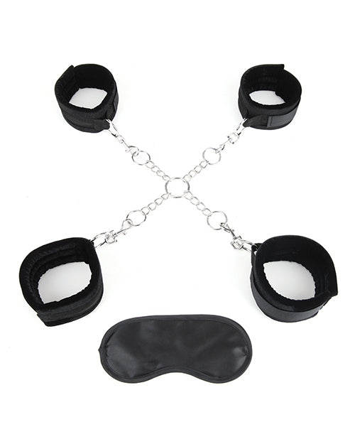Lux Fetish Deluxe Chain Hogtie W-4 Universal Soft Restraint Cuffs