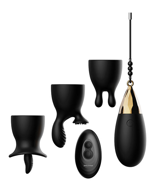 Evolved Egg Citement Rechargeable Bullet - Black-gold