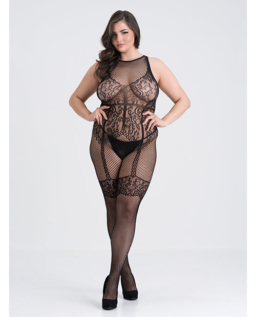 Fifty Shades Of Grey Captivate Lacy Body Stocking Black O/s Curve