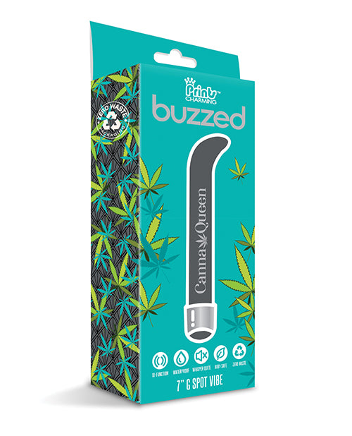 Buzzed 7" G-spot Vibe  - Canna Queen Black