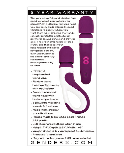 Gender X Handle It Wand - Purple-white