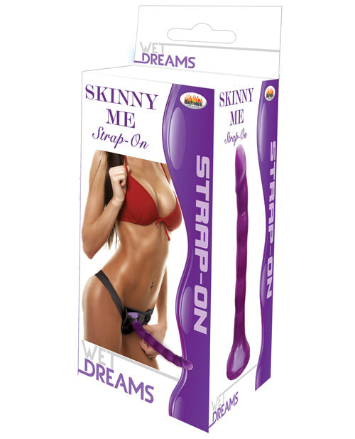 Wet Dreams Skinny Me 7 inch Strap On W/harness