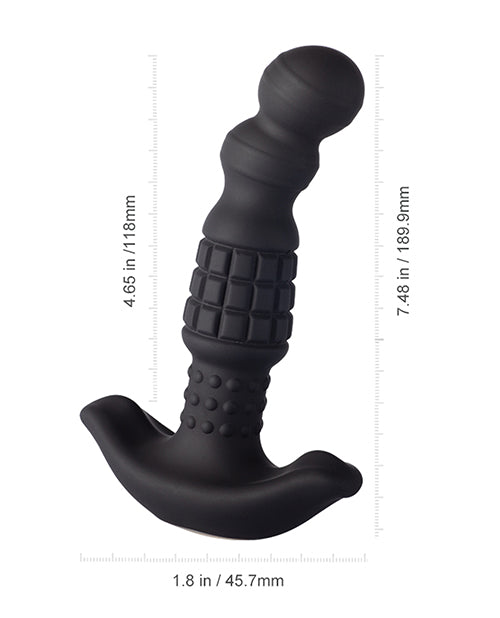 Pineapple Man Vibrating Prostate Massager Black Nefarious By Design