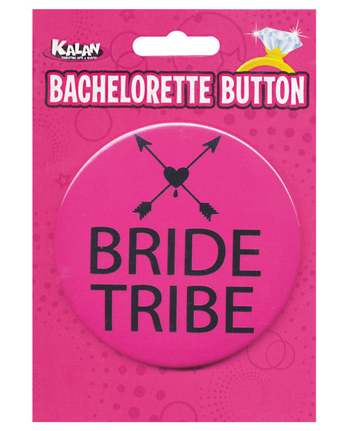 Bachelorette Button - Bride Tribe Pink-black