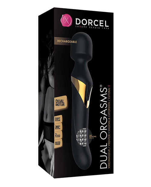 Dorcel Dual Orgasms Wand - Black-gold