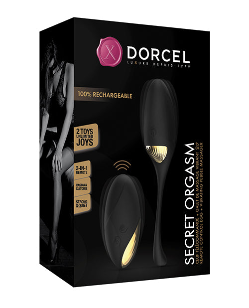Dorcel Secret Orgasm Egg - Black-gold