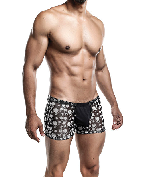 Male Basics Sinful Magic Skulls Pouch Thong Black/white
