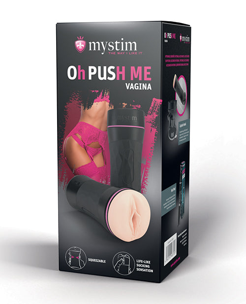 Mystim Oh-pushme Vagina - Black