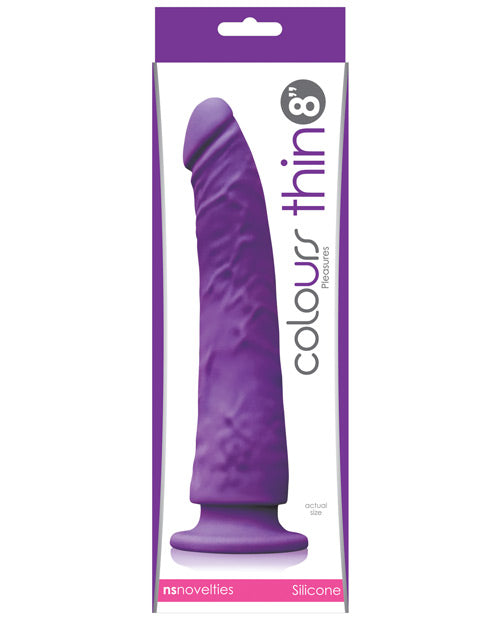 Colours Pleasures Thin 8 inch Dildo