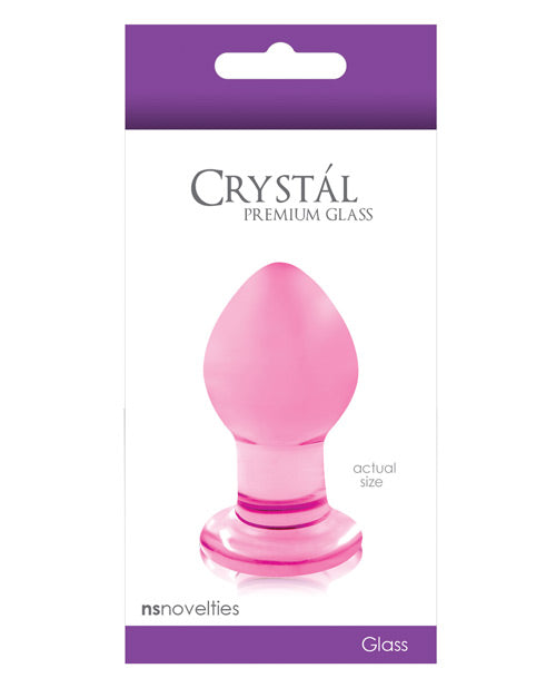 Crystal Glass Butt Plug Small