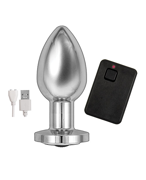 Ass-sation Remote Vibrating Metal Plug