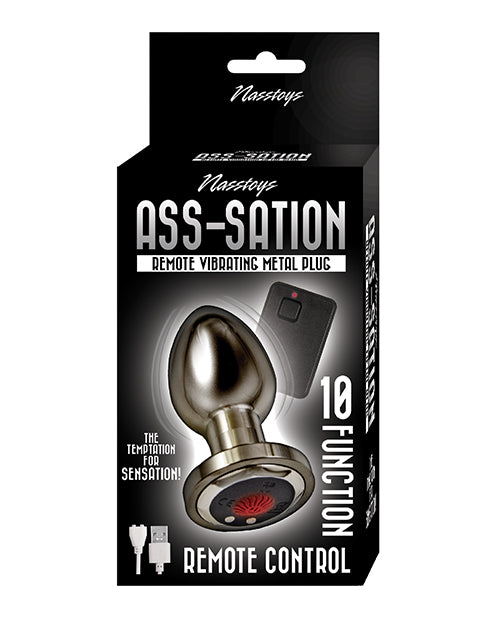 Ass-sation Remote Vibrating Metal Plug