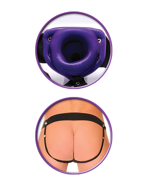 Fetish Fantasy Series Him Or Her Hollow Strap On - Purple