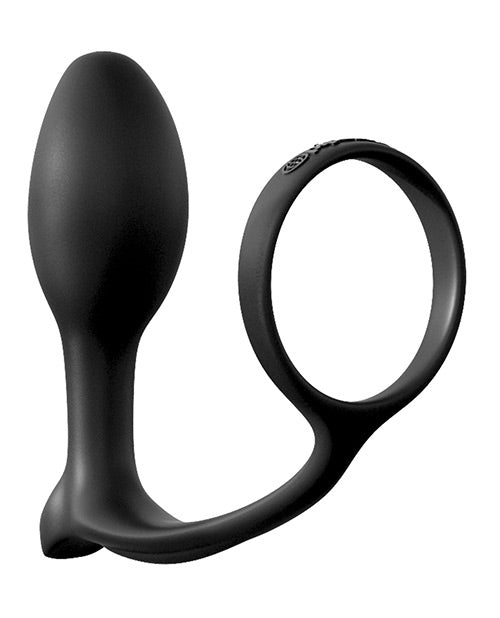 Anal Fantasy Ass-gasm Cockring Beginners Plug - Black