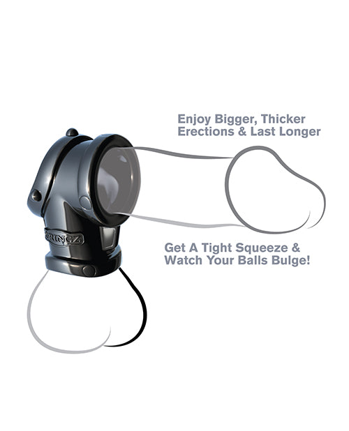 Fantasy C-ringz Cock Pipe W-ball Stretcher - Black